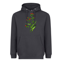 Smoke Tassel Flower Illustrations Heavyweight Hoodie - LillyAllenDesigns