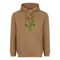 Toasted Coconut Tassel Flower Illustrations Heavyweight Hoodie - LillyAllenDesigns