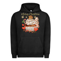 Pigment Black merry christmas cupcake Urban Hoodie - CowGirlArtShop
