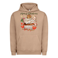 Pigment Burro merry christmas cupcake Urban Hoodie - CowGirlArtShop