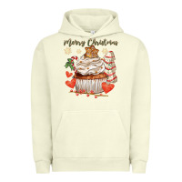 Pigment Pistachio merry christmas cupcake Urban Hoodie - CowGirlArtShop