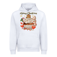 White merry christmas cupcake Urban Hoodie - CowGirlArtShop