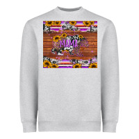 Heather Grey mama bear sunflowers purple Heavyweight Sweatshirt - Jasminsmagicworld