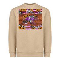 Mushroom mama bear sunflowers purple Heavyweight Sweatshirt - Jasminsmagicworld