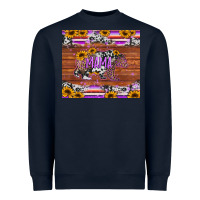Navy mama bear sunflowers purple Heavyweight Sweatshirt - Jasminsmagicworld