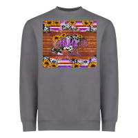 Storm mama bear sunflowers purple Heavyweight Sweatshirt - Jasminsmagicworld