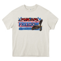 Cream long live freedom Heavy Core Tee - Zillion Design Studio
