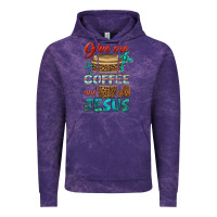 Cloud Purple give me coffee and jesus Vintage Hoodie - BundleAndBundleShop