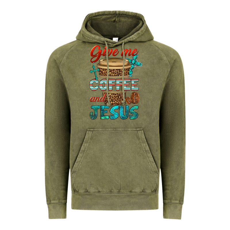 Give Me Coffee And Jesus Vintage Hoodie by BundleAndBundleShop | Teevron