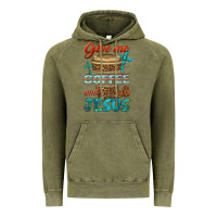 Vintage Olive give me coffee and jesus Vintage Hoodie - BundleAndBundleShop