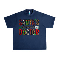 Navy santa's favorite doctor Urban Heavy Tee - Jasminsmagicworld