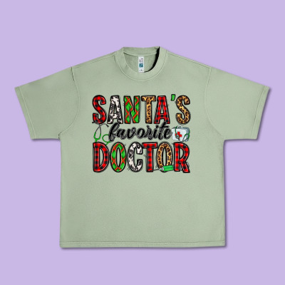 Santa's Favorite Doctor Urban Heavy Tee Designed By Jasminsmagicworld