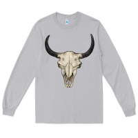 Moon Dust bull skull Long Sleeve Tee - BarkalooDesign