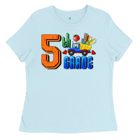 Baby Blue Fifth Grade Ladies Tee - RanaPortraitStore