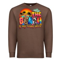 Chestnut the beach is my happy place Premium Sweatshirt - Artiststas