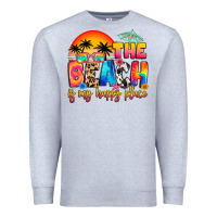 Heather Grey the beach is my happy place Premium Sweatshirt - Artiststas