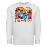 Oatmeal Heather the beach is my happy place Premium Sweatshirt - Artiststas