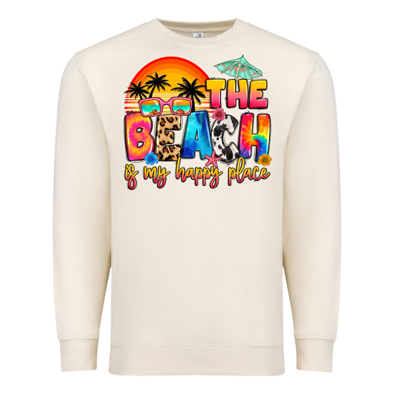 The Beach Is My Happy Place Premium Sweatshirt by Artiststas | Teevron