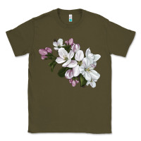 Army Green apple blossom Classic Tee - LillyAllenDesigns
