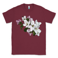 Burgundy apple blossom Classic Tee - LillyAllenDesigns