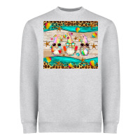 Heather Grey summer gnomes Heavyweight Sweatshirt - Artiststas