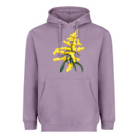 Lavender Botanical Goldenrod Illustrations Heavyweight Hoodie - LillyAllenDesigns