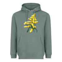 Sage Botanical Goldenrod Illustrations Heavyweight Hoodie - LillyAllenDesigns