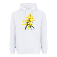 White Botanical Goldenrod Illustrations Heavyweight Hoodie - LillyAllenDesigns