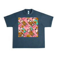 Midnight Navy western pencil seamless pattern Urban Heavy Tee - BundleAndBundleShop