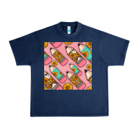 Navy western pencil seamless pattern Urban Heavy Tee - BundleAndBundleShop