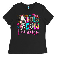 Black holy cow  m cute Ladies Tee - texasbilliewilder
