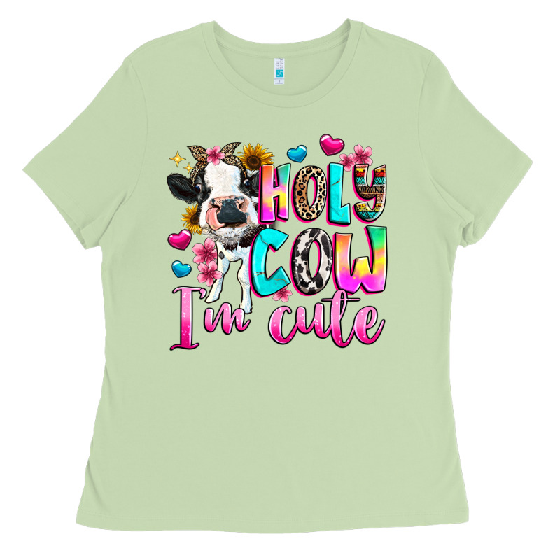 Holy Cow  M Cute Ladies Tee by texasbilliewilder | Teevron