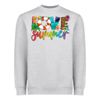 Heather Grey love summer Heavyweight Sweatshirt - Artiststas