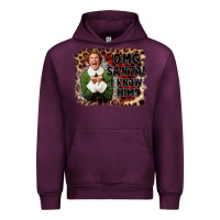 Mauve Wine omg santa i know him elf Urban Hoodie - CowGirlArtShop