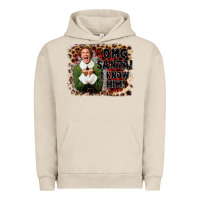 Pigment French Oak omg santa i know him elf Urban Hoodie - CowGirlArtShop