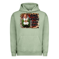 Pigment Oil Green omg santa i know him elf Urban Hoodie - CowGirlArtShop