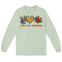 Matcha peace love thanksgiving Long Sleeve Tee - BarkalooDesign