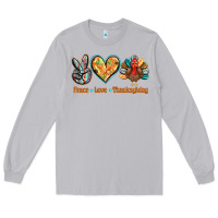 Moon Dust peace love thanksgiving Long Sleeve Tee - BarkalooDesign