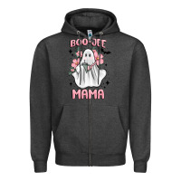 Charcoal Heather boo jee mama Zipper Hoodie - MaliasSmallBusiness