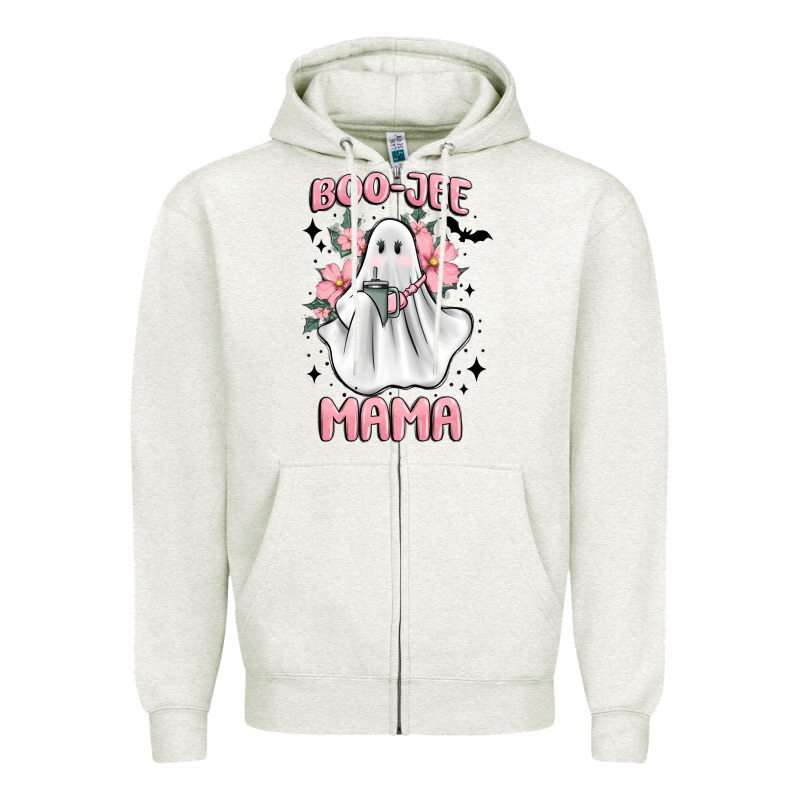 Boo Jee Mama Zipper Hoodie by MaliasSmallBusiness | Teevron