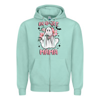 Seafoam boo jee mama Zipper Hoodie - MaliasSmallBusiness
