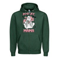 Sports Green boo jee mama Zipper Hoodie - MaliasSmallBusiness