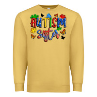 Antique Gold autism sister Premium Sweatshirt - Artiststas