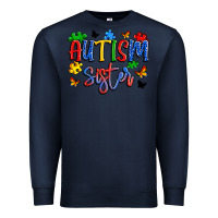 Navy autism sister Premium Sweatshirt - Artiststas