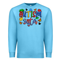 Ocean Blue autism sister Premium Sweatshirt - Artiststas
