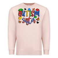 Pale Pink autism sister Premium Sweatshirt - Artiststas