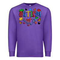 Purple autism sister Premium Sweatshirt - Artiststas