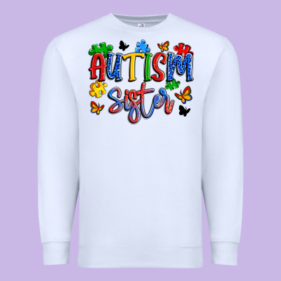 Autism Sister Premium Sweatshirt Designed By Artiststas
