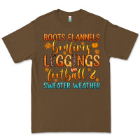 Cacao boots flannels bonfires leggins football Premium Tee - Zillion Design Studio