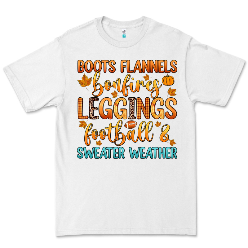 Boots Flannels Bonfires Leggins Football Premium Tee by Zillion Design Studio | Teevron